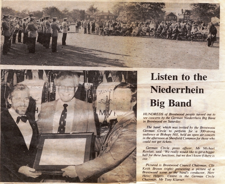 Niederrhein Big band England 1983